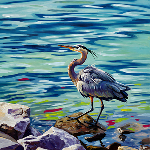 Great Blue Heron by Bobby Ryan