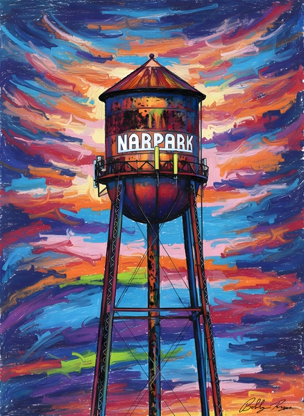Water Tower Print