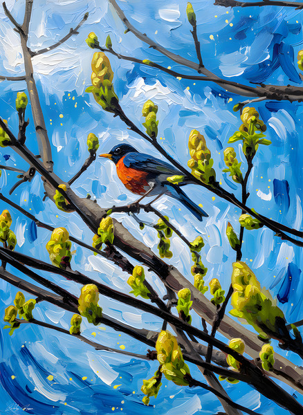 Bird In A Tree Print