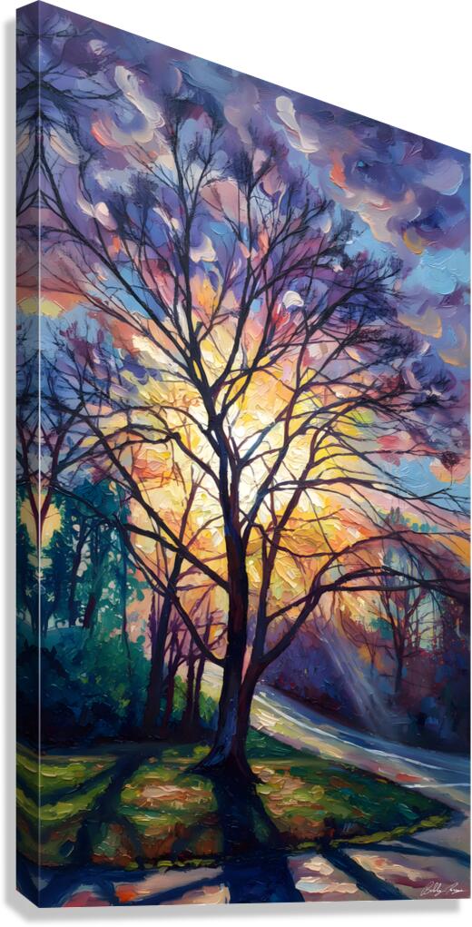 Through The Tree Canvas Print