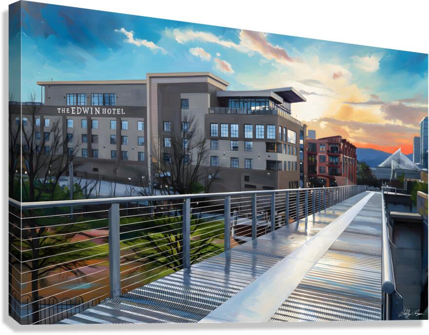 Bridge To The Edwin Canvas Print