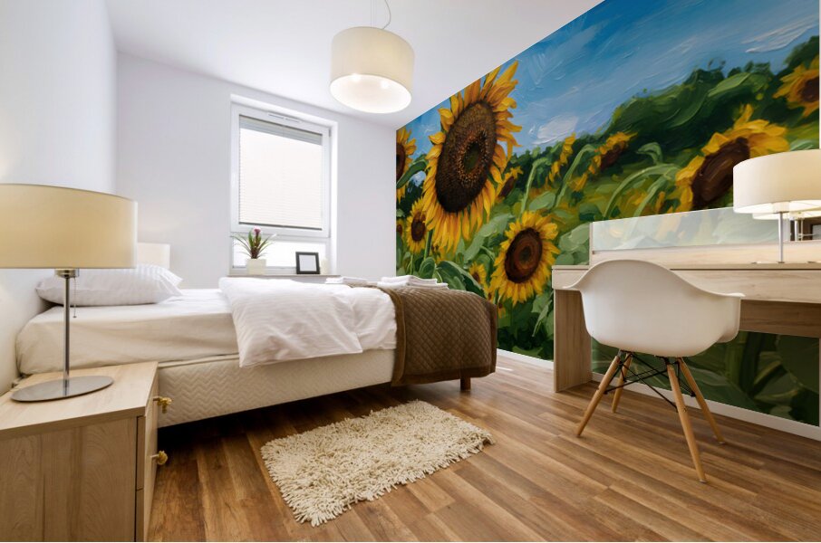 Sunflower Mural print