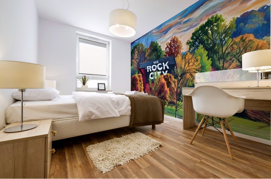 Rock City Barn Mural print