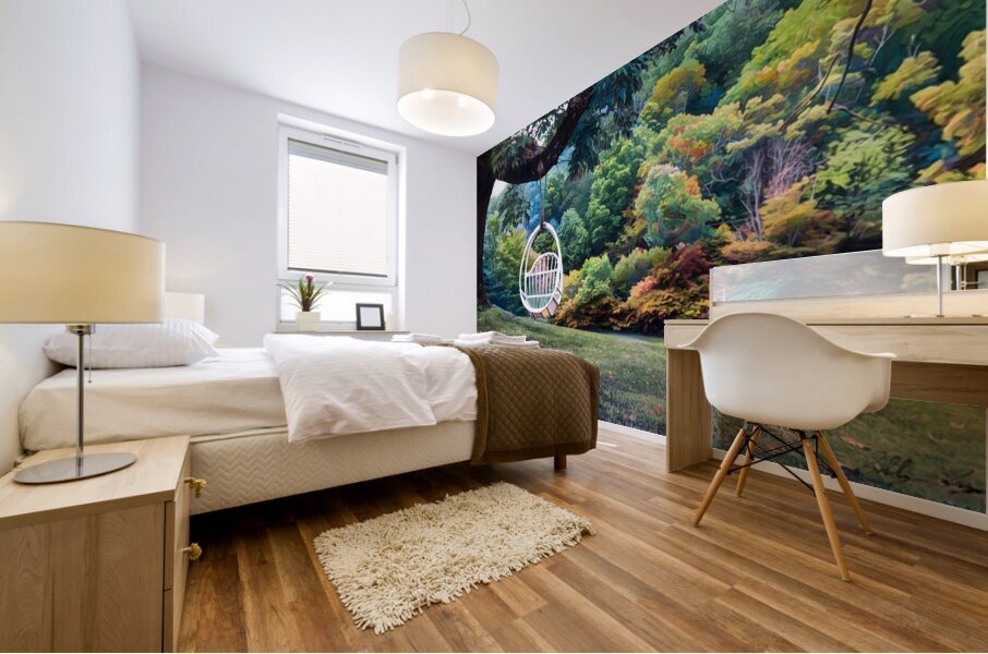 The Swing Mural print