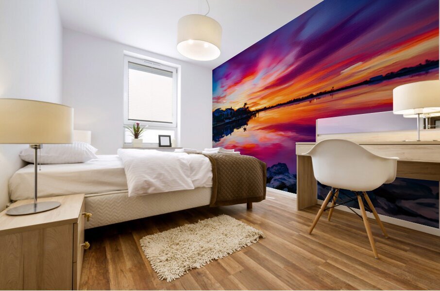 Florida Sunset Mural print