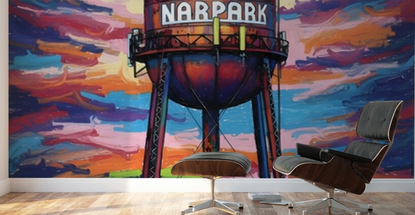 Water Tower Wall Murals