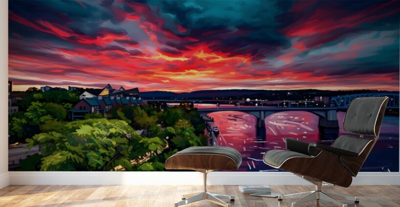 Fire In The Sky Wall Murals