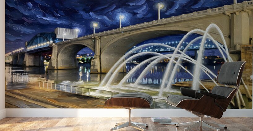 River Fountains Wall Murals