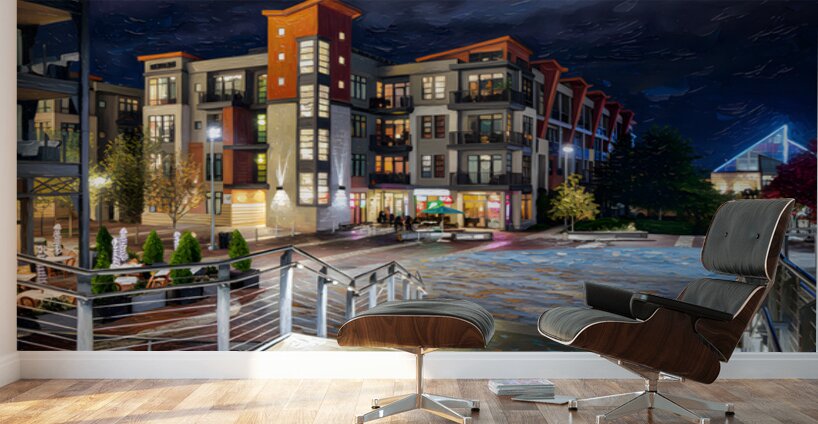 Walnut Walkway Wall Murals