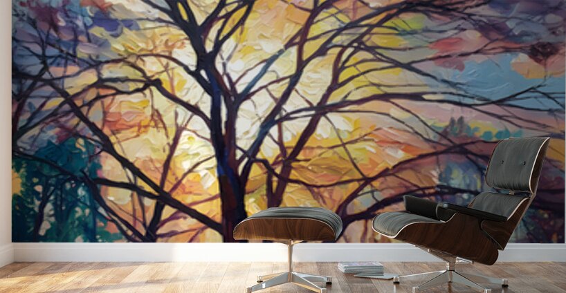 Through The Tree Wall Murals