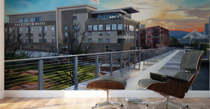 Bridge To The Edwin Wall Murals