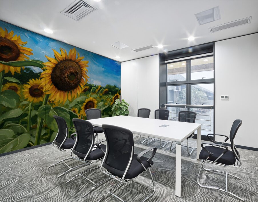 Sunflower Wall Printing
