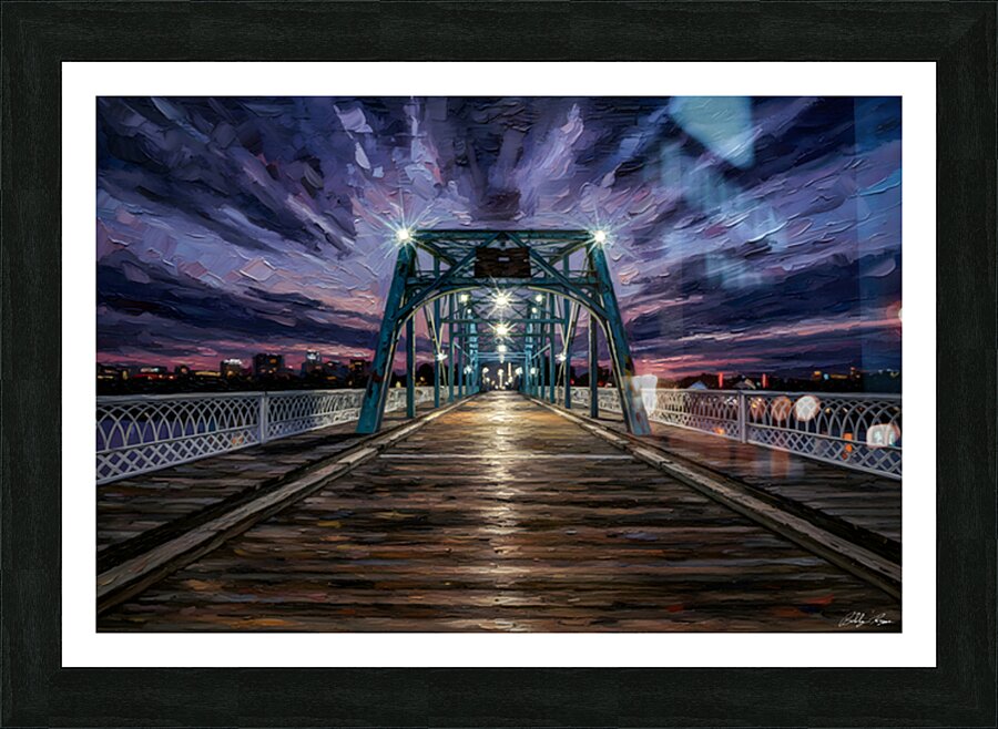 Walnut St Bridge Picture Frame print