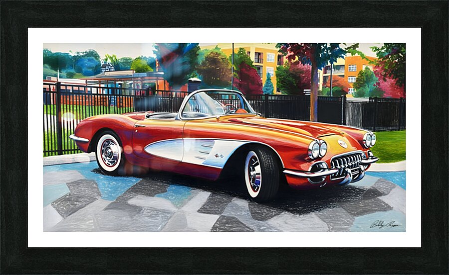 The Vette Picture Frame print