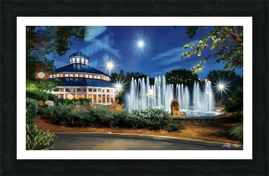 Coolidge Fountain Picture Frame print