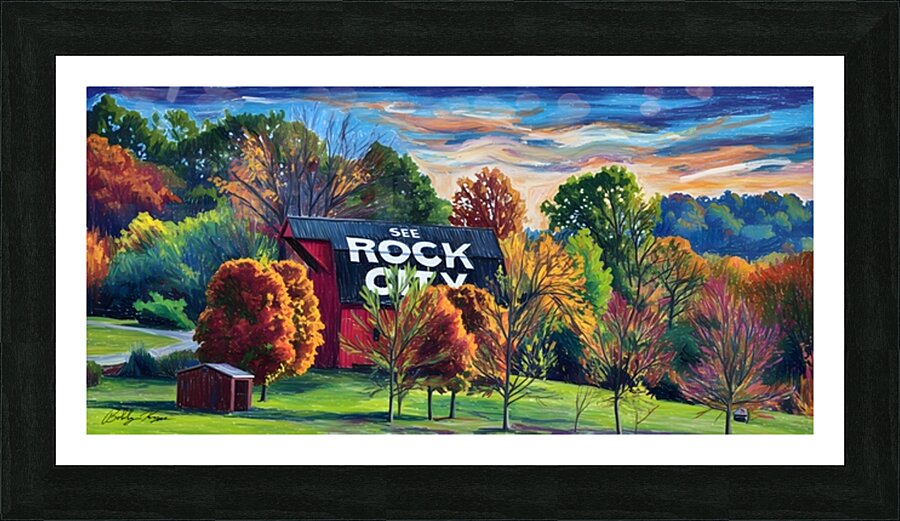 Rock City Barn Picture Frame print