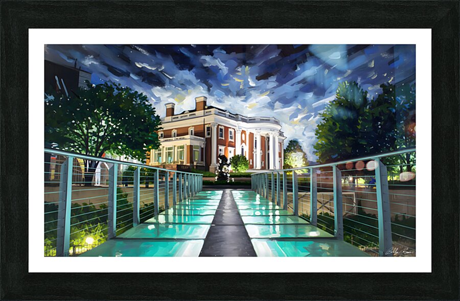 Glass Bridge Picture Frame print
