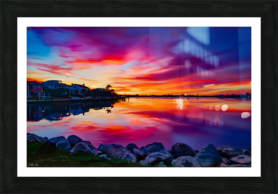 Florida Sunset Picture Frame print
