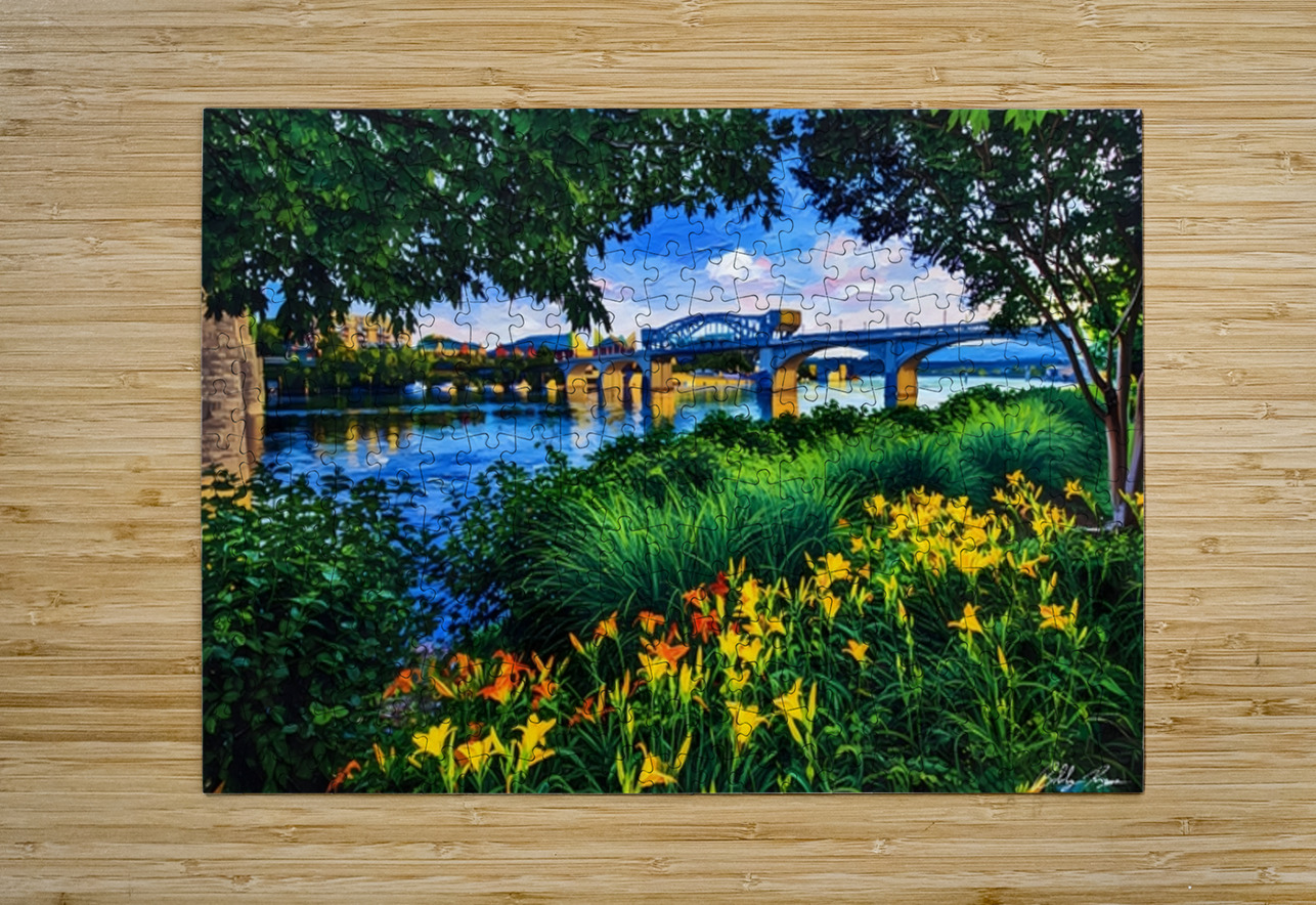 Flowers On The River Bobby Ryan Puzzle printing