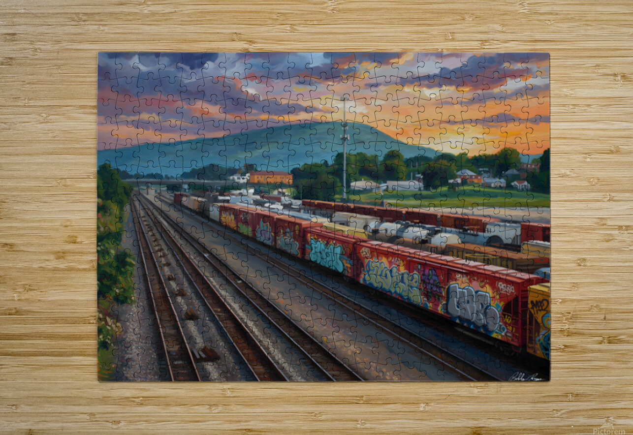 Train Yard Bobby Ryan Puzzle printing