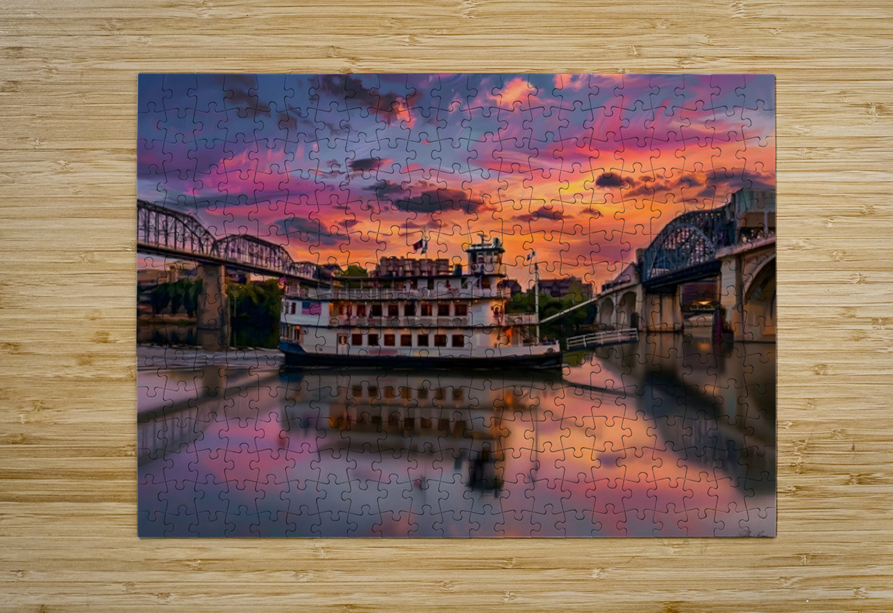 Sunset Cruise On The River Bobby Ryan Puzzle printing