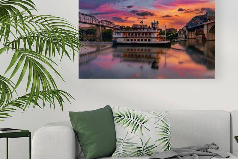 Sunset Cruise On The River by Bobby Ryan