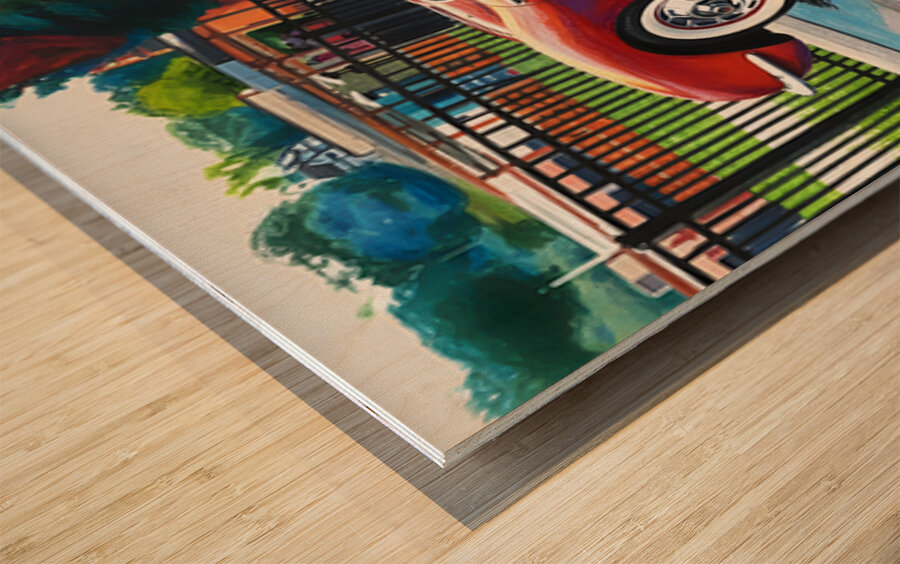 The Vette Wood print