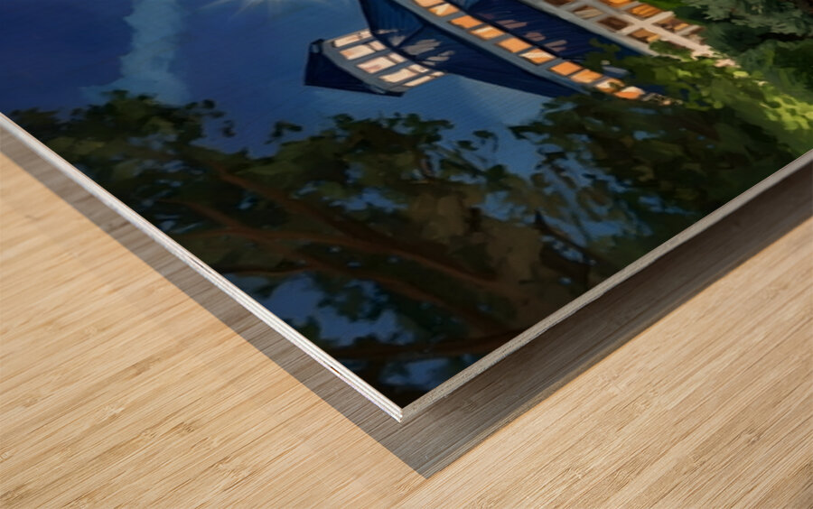 Coolidge Fountain Wood print