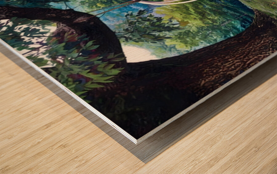 The Swing Wood print