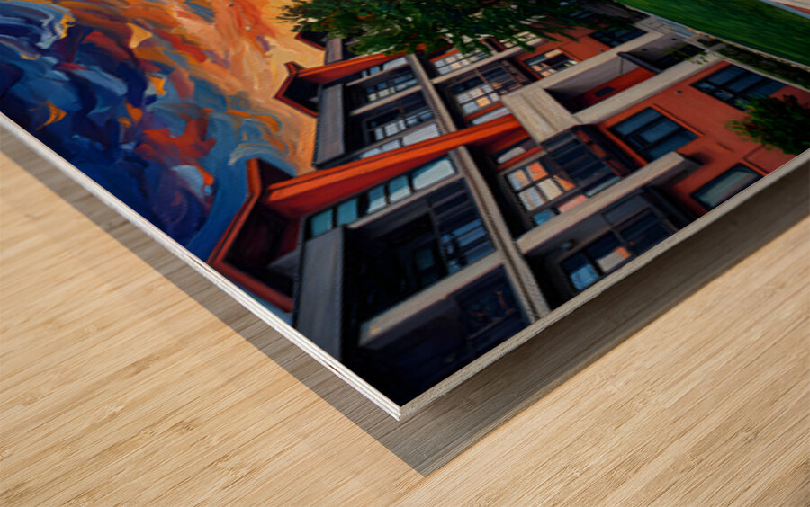 Walnut Street Wood print