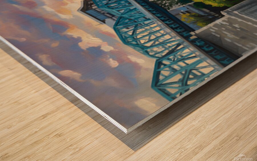 On The River Wood print